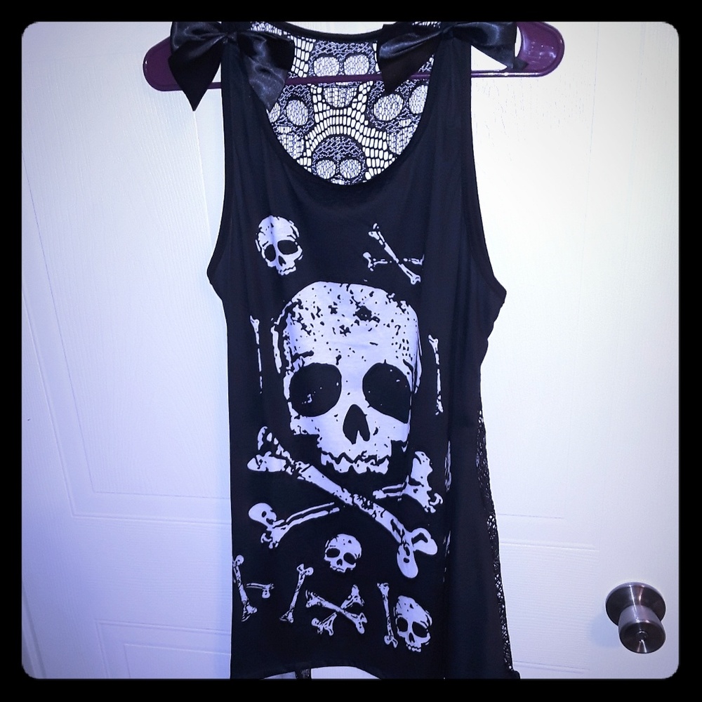 Women's Skull and Crossbone Tank Top